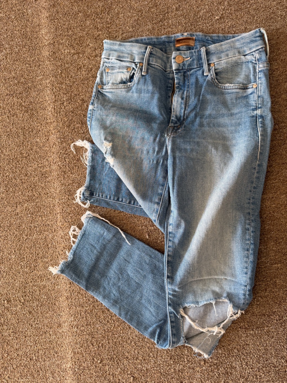 MOTHER Light Blue Straight Men's Jeans